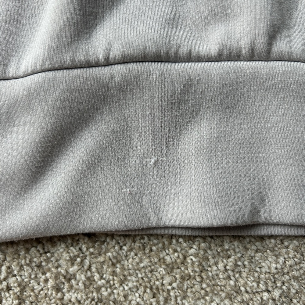 Varley Double Soft Gray Half-Zip Sweatshirt - Picture 4 of 4